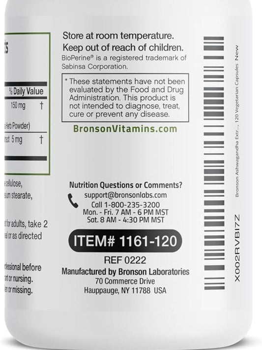 Bronson Ashwagandha Extra Strength 3000mg 120 caps | paling kuat Ori