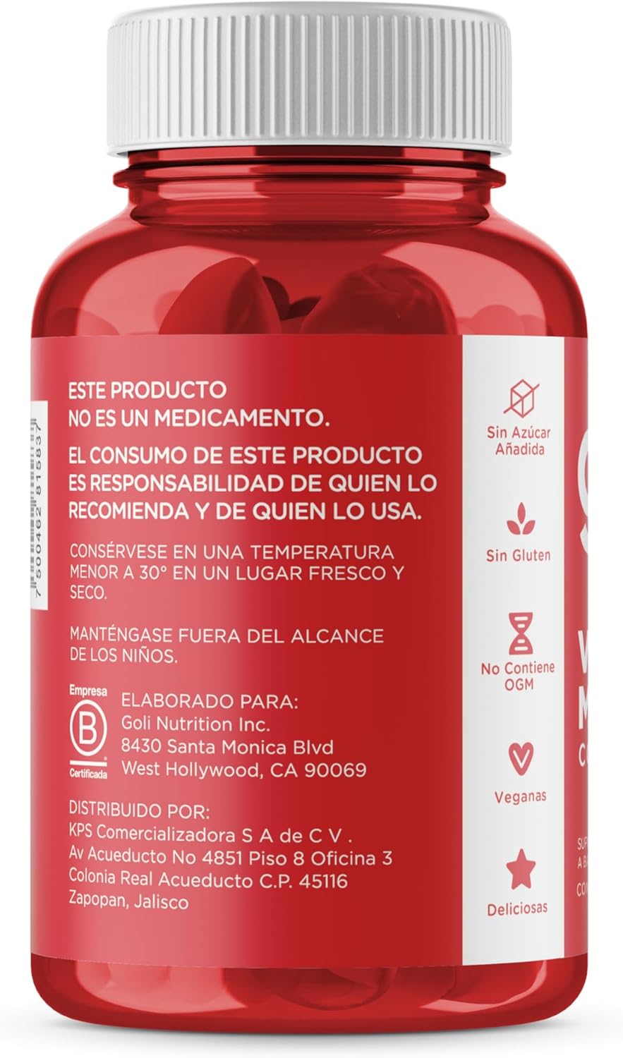 Goli Apple Cider Vinegar Gummy Vitamins - 60 Count - Vitamin B12, Gelatin-Free, Gluten-Free, Vegan & Non-GMO | Goli apple cider vinegar gummies