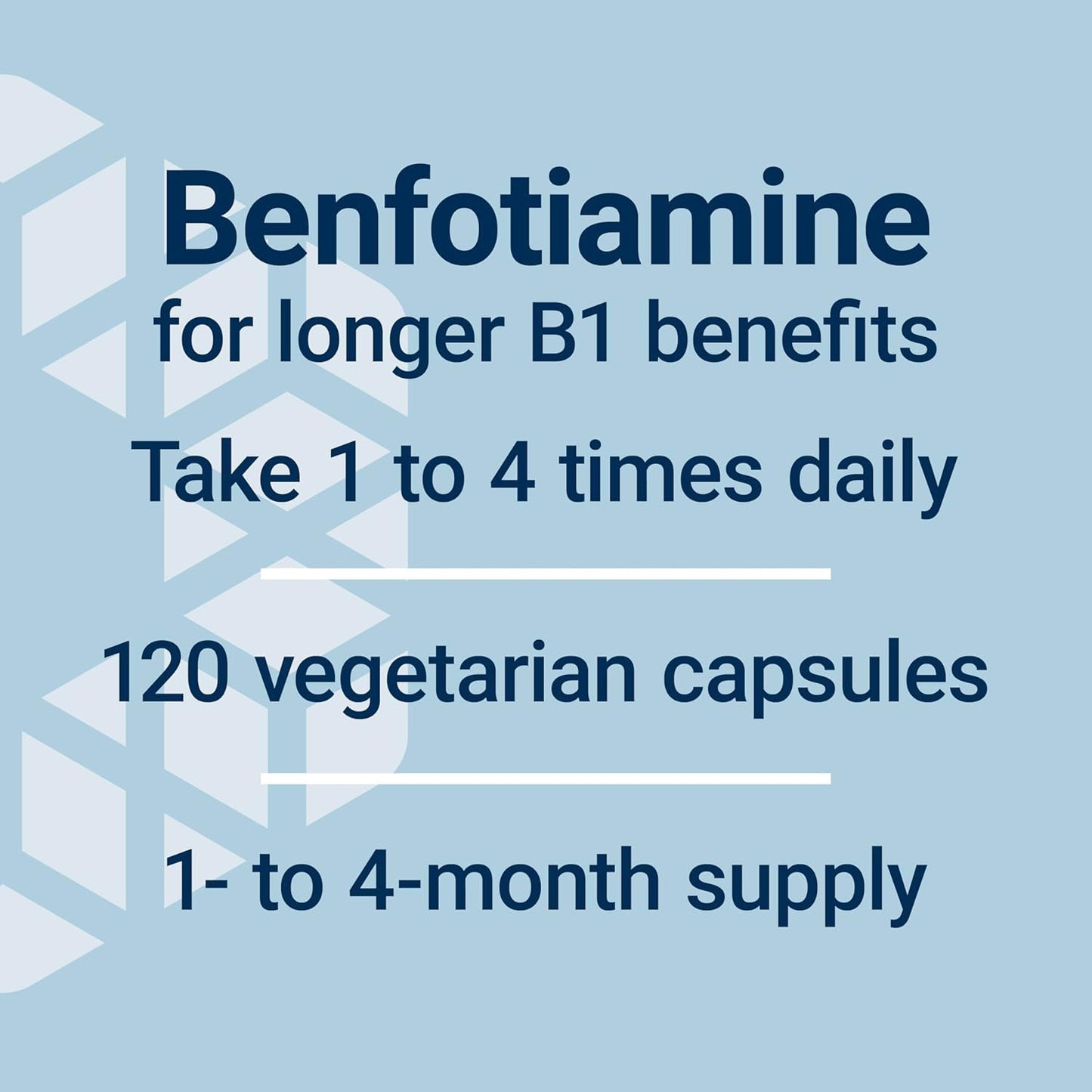 Life Extension Mega Benfotiamine, 250 mg, a Fat-Soluble Form of thiamine, Healthy Metabolism, Ultra-bioavailable Vitamin B1, high Potency, Gluten-Free, Non-GMO, Vegetarian, 120 Capsules