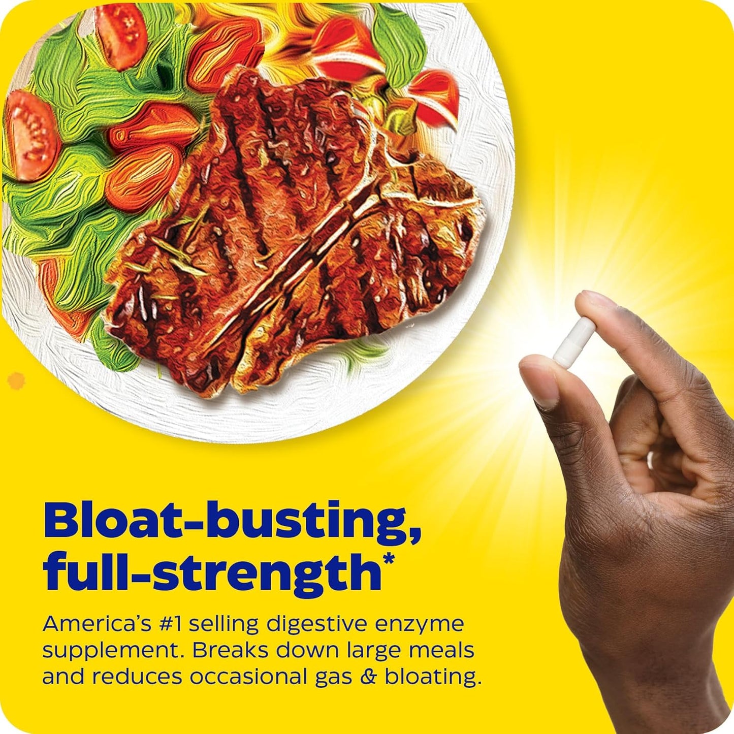 Enzymedica Digest Gold Enzymes| #1 digestive enzymes | Maximum Strength, Fast-Acting, Membantu Mencerna Makanan Besar, Mencegah Kembung dan Gas, 90 Capsules