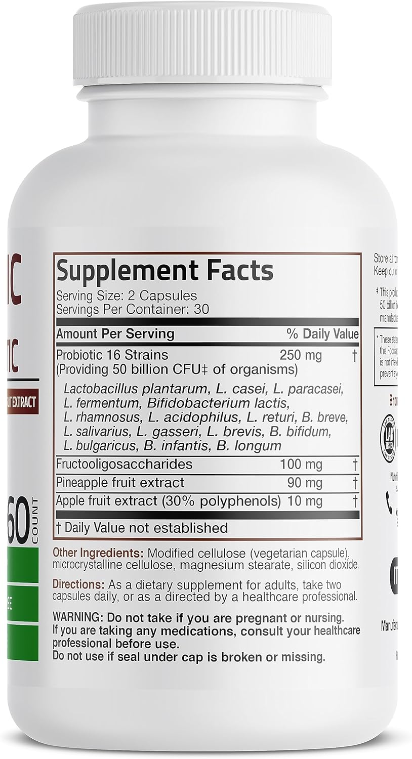 Bronson Probiotic 50 Miliar CFU + Prebiotik | Bronson Probiotik 60 cap