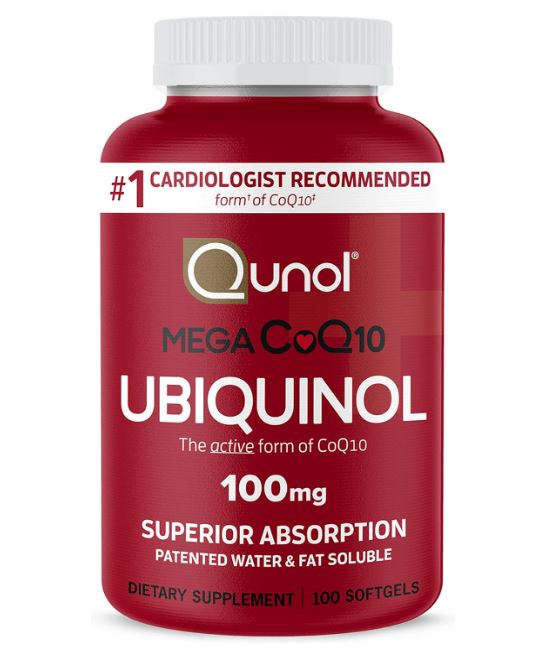 Qunol Mega Ubiquinol 100mg CoQ10, 100 softgels, 100% Ori Bestseller