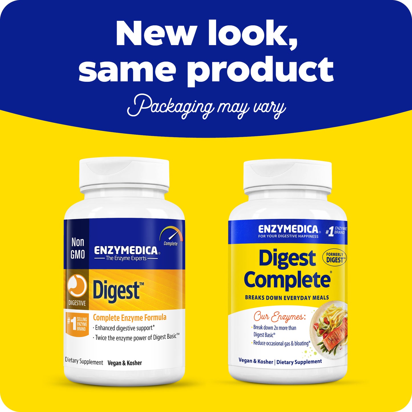 Enzymedica Digest Complete Digestive Enzyme Formula, 90 Capsules
