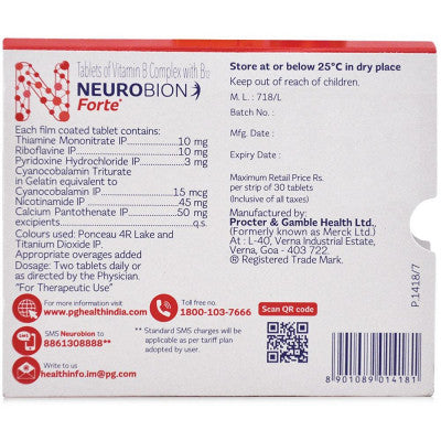 Neurobion forte 30 tablet - VITAMIN B1 B6 B12