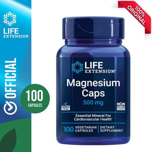 Life Extension Magnesium Caps, 500 mg, 100 kapsul