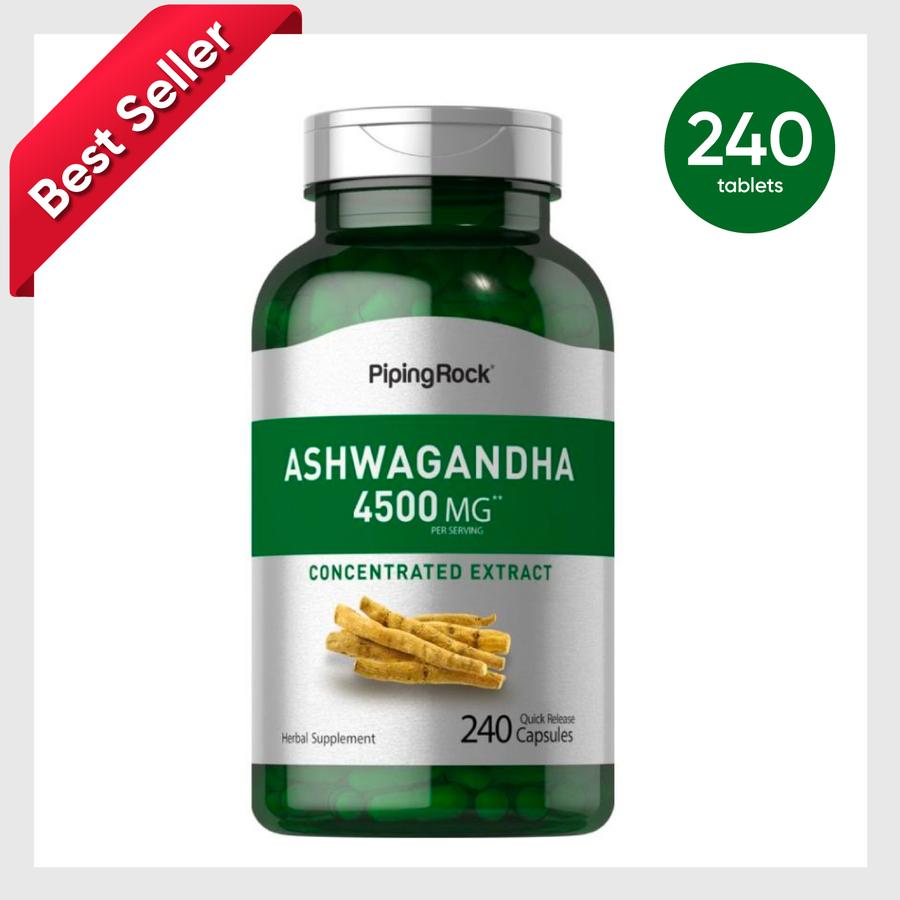 Pipingrock Ashwagandha 4500mg 240 tabs - Asli 100% Ori
