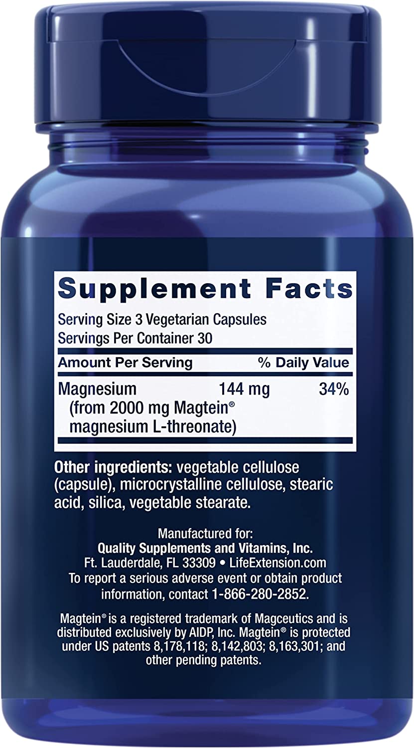 Life Extension Neuromag Magnesium L-threonate - 90 Kapsul