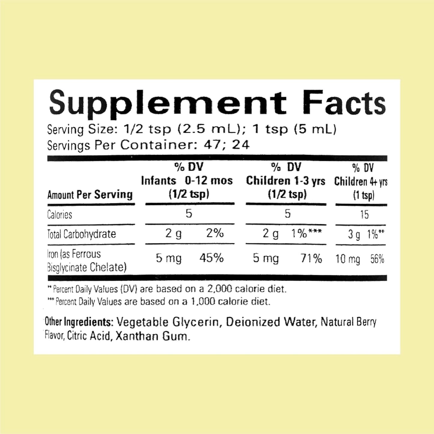 Childlife Liquid Iron - Liquid Iron Supplements for Kids, Iron Drops, Toddler Iron Supplement, Iron Liquid, Iron for Kids, Baby Iron Supplement, Gluten Free - Natural Berry, 118ml