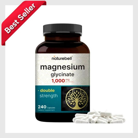 Magnesium Glycinate Naturebell 1000mg | 240 Pills| Ori US Bestseller