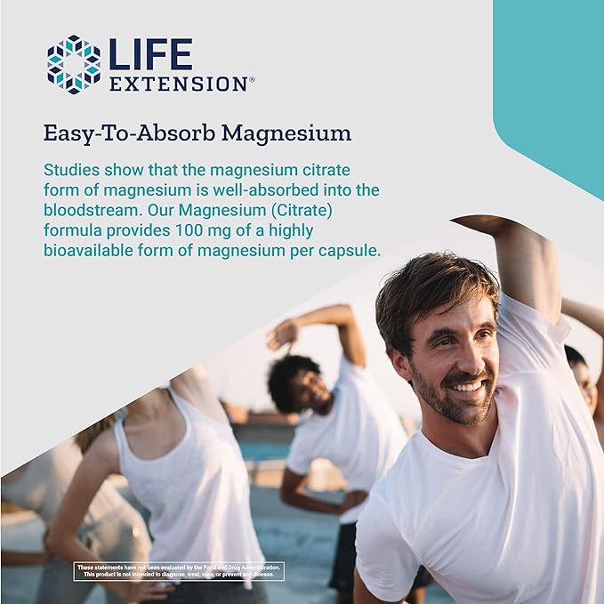 Life Extension Magnesium Citrate 100 mg - 100 Capsule