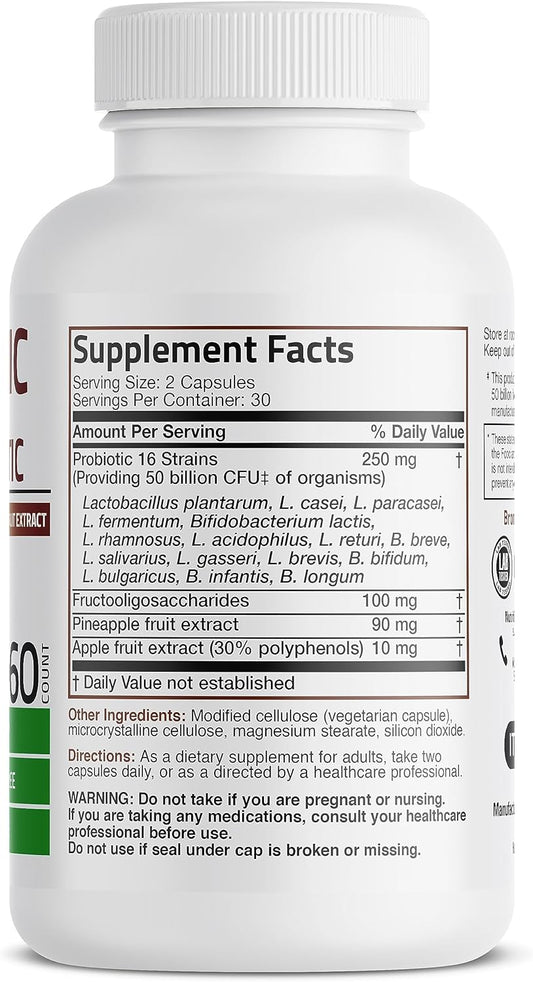 Bronson Probiotic 50 Miliar CFU + Prebiotik | Bronson Probiotik 60 cap