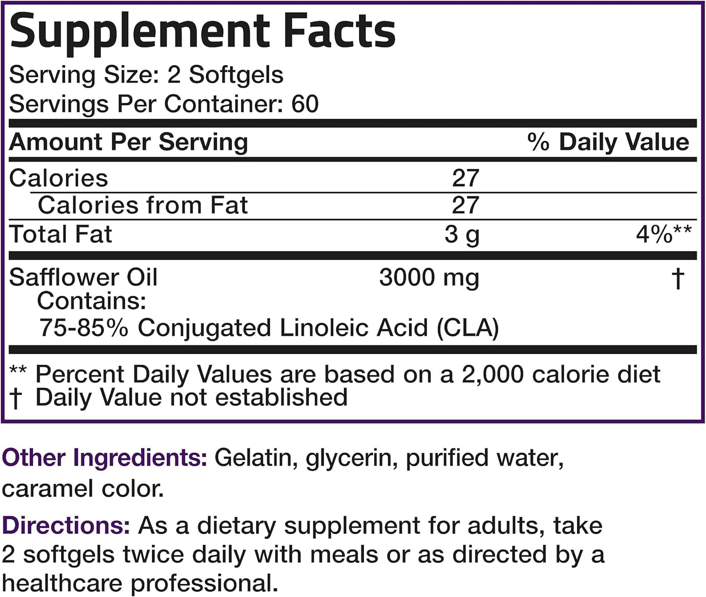 Bronson CLA 3000 Extra High Potency Supports Healthy Weight Management - isi 120