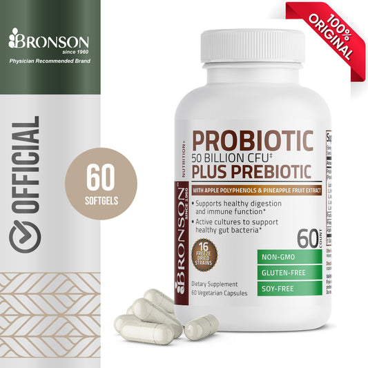 Bronson Probiotic 50 Miliar CFU + Prebiotik | Bronson Probiotik 60 cap