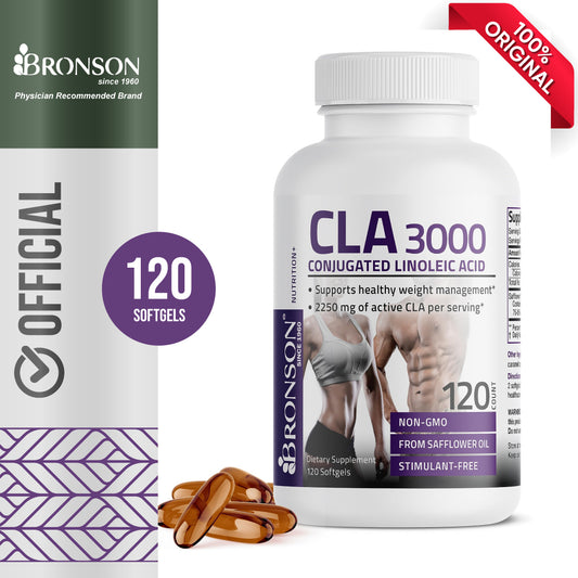 Bronson CLA 3000 Extra High Potency Supports Healthy Weight Management - isi 120