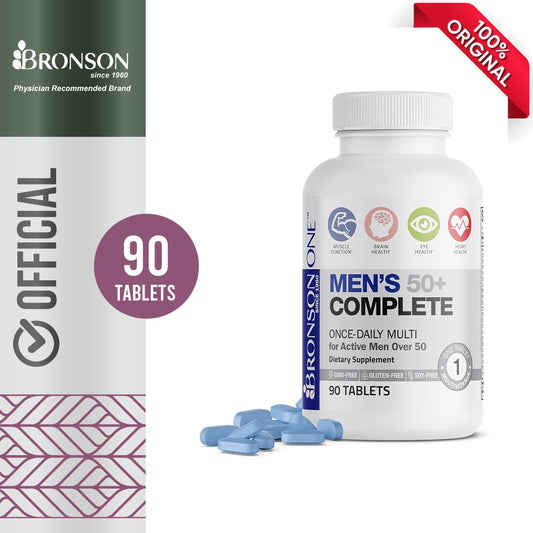 Bronson ONE Daily Mens 50+ Complete Multivitamin Multimineral, 90 Tablets