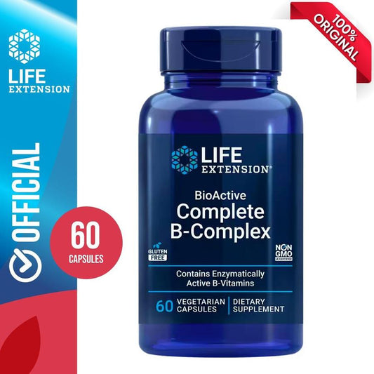 Life Extension Bioactive Complete B-complex, 60 Capsules
