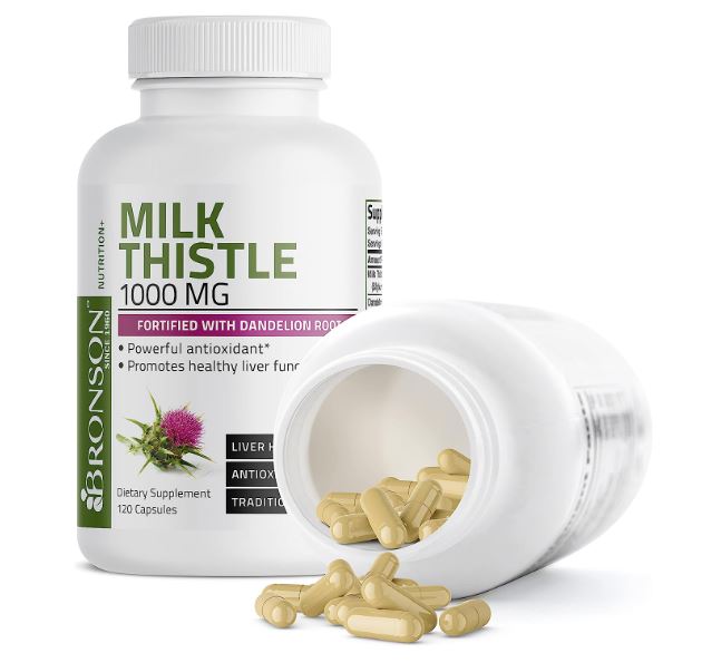 Bronson Milk Thistle Dandelion 1000mg 120 caps | Silymarin Marianum