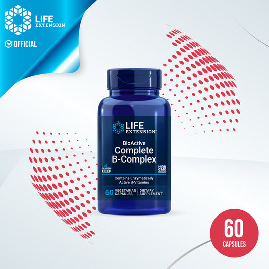 Life Extension Bioactive Complete B-complex, 60 Capsules