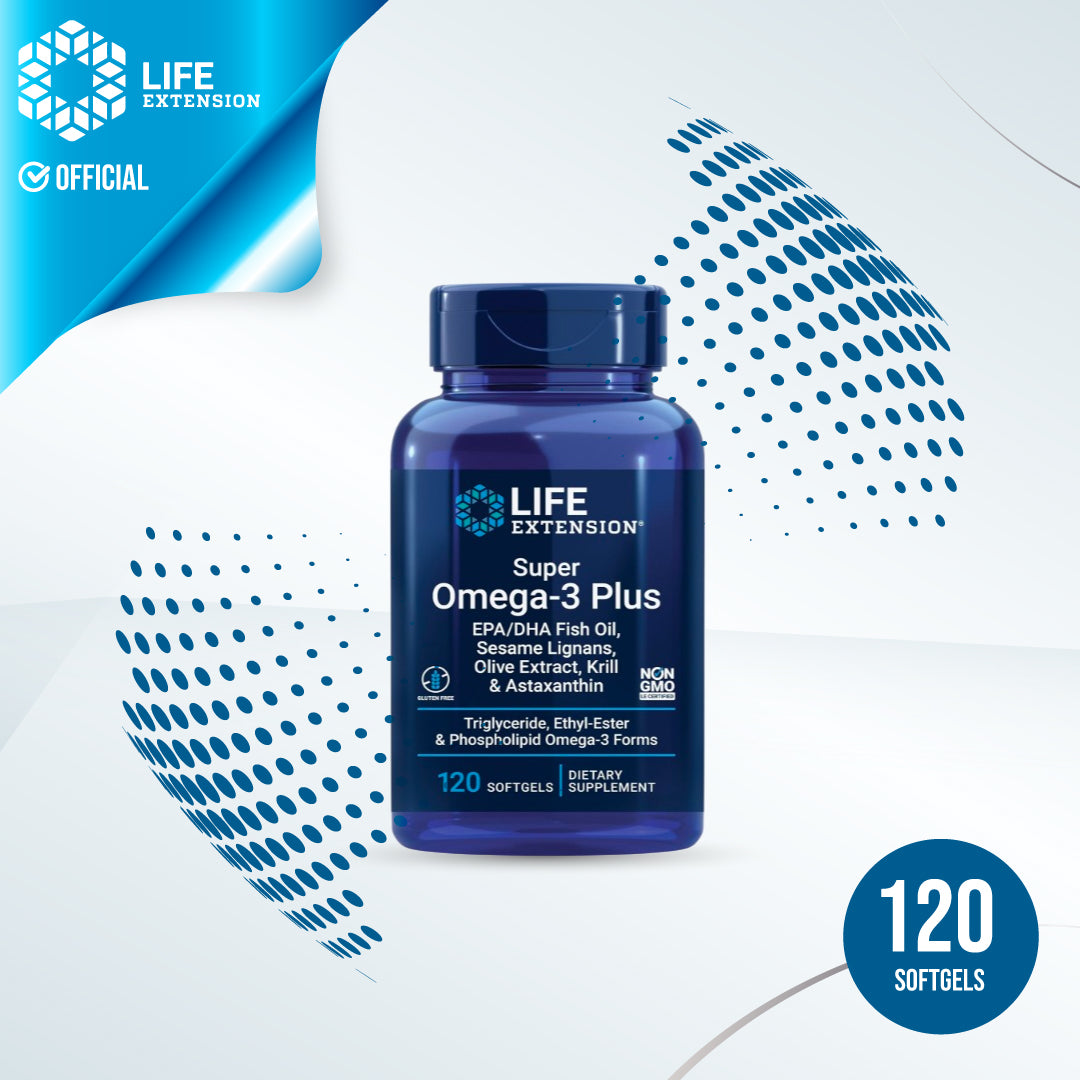 Life extension Super Omega 3 Plus - 120 Softgels