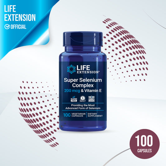 Life Extension Super Selenium Complex with Vitamin E - 100 Capsule
