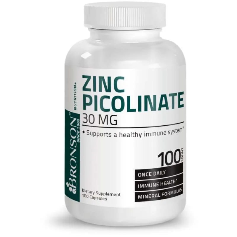 Bronson Zinc Picolinate 30 mg - 100 Capsules