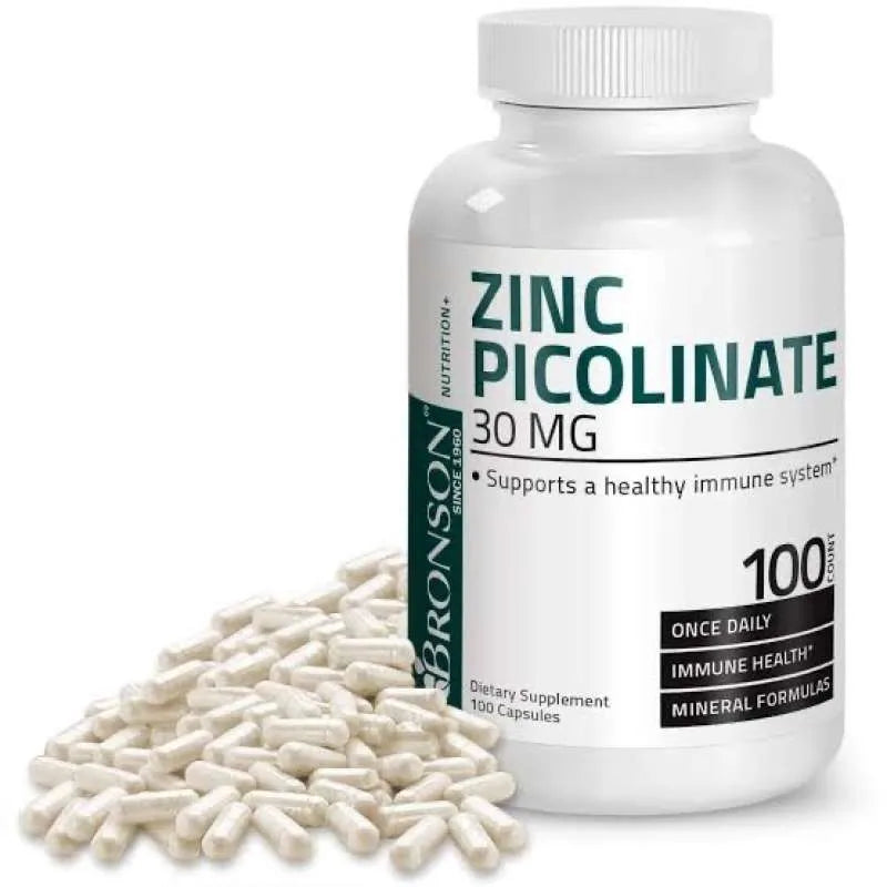Bronson Zinc Picolinate 30 mg - 100 Capsules
